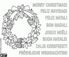 Christmas Card with decorative wreath