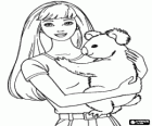 Girl with a koala in your arms
