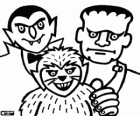 Legendary Creatures, a werewolf, a vampire and the Frankenstein monster