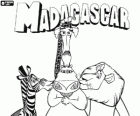 Alex, Marty, Melman and Gloria, the animals protagonists of adventures in Madagascar