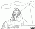The Great Sphinx of Giza, a monumental statue carved into the limestone of the Giza Plateau, Egypt