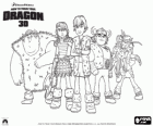 The group of young Vikings of the tribe, How to Train Your Dragon