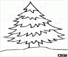 Puzzle of Fir - Christmas tree puzzle