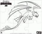 Puzzle of Night Fury are small dragons that can fly higher, faster and farther than any other dragon