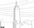 The Empire State Building dominates the skyline of New York as it is the tallest skyscraper in the city