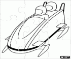 Puzzle of Descending in a bobsleigh or bobsled two-crew