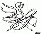 Puzzle of Rhythmic gymnastics - Ribbon exercise