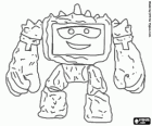 Chunk is a wood monster, one of the new characters of Toy Story 3