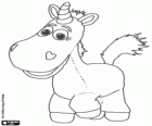 The toy Buttercup is a unicorn that is a good friend of Jesse in Toy Story 3