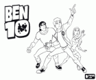 Ben, Gwen and Kevin, human protagonists of Ben 10 Alien Force