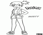Misty is the Gym Leader of the Cerulean City and she specializes in Water-type Pokémon
