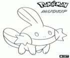 Mudkip is a Water-type Pokémon, its evolutions are Marshtomp and Swampert