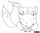 Kirara is a cat with two tails that can become a great flying demon tiger