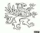 Griffin, griffon, or gryphon is a very fierce flying creature, half lion and half eagle