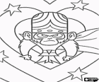 The intelligent monkey Mojo Jojo is the greatest enemy of the Utonium sisters, the Powerpuff Girls
