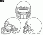 American football helmet in blank to decorate