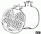 The pomegranate is a fruit that has an interior filled with seeds or grains