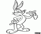 Bugs Bunny, the rabbit hero of the adventures of Looney Tunes