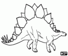 Stegosaurus, a four-legged and herbivorous dinosaur that lived in the late Jurassic period