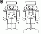 Soldier-shaped nutcracker as a Christmas decoration