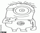 Minion of one eye, a small humanoid protagonist of Despicable Me
