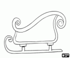 Christmas sleigh to transport gifts, christmas sled