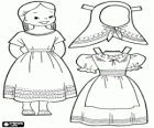 Dress up game with a Mexican doll and the traditional dress