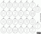Capital letters in the Christmas balls