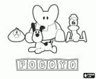 Pocoyo's best friends are Pato, Elly, Loula and Sleepy Bird