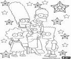 The Simpsons wishing you a Merry Christmas