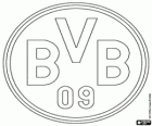 Emblem BVB 09, Borussia Dortmund, Ballspielverein Borussia 09 e.V. Dortmund, German football club