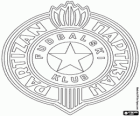 Emblem of FC Partizan Belgrade, Serbian football club