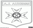 Emblem of AJ Auxerre, Association de la Jeunesse Auxerroise, French football club