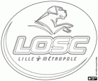 Emblem of LOSC or Lille OSC, French football club