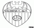 Logo of Valencia CF, Spanish football club. Valencia Club de Fútbol, original name in Spanish