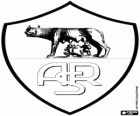 Emblem of AS Roma, Italian football club. Associazione Sportiva Roma, original name in Italian