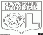 Emblem of Olympique Lyon or OL, French football club. Olympique Lyonnais, original name in french