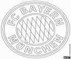 Logo of FC Bayern Munich, German football club. Fußball-Club Bayern München, original name in german