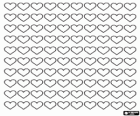 100 hearts, a hundred hearts to celebrate Valentine's Day, Saint Valentine's Day