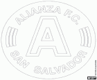 Emblem of Alianza FC, soccer club from San Salvador