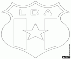 Emblem of LD Alajuelense, also known as La Liga. Soccer Team from Alajuela, Costa Rica