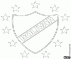 Emblem of Club Bolivar, soccer team in La Paz, Bolivia