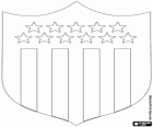 Emblem of Club Atlético Peñarol of Montevideo, Uruguayan sports club and soccer team