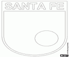 Emblem of Santa Fe Corporación Deportiva, known as Independiente Santa Fe, football club in the city of Bogotá, Colombia