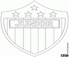 Badge of CP Deportiva Junior, known as Atletico Junior, Colombian soccer club from the city of Barranquilla