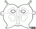 Butterfly mask for the Carnival costume