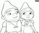 Gnomeo and Juliet, the protagonists of a film based on Shakespeare's Romeo and Juliet
