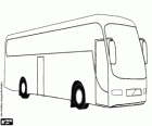 Motor coach or long-distance bus to decorate