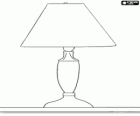 Table lamp with lampshade