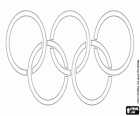 The Olympic Rings. Olympic Flag